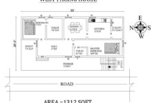 50'x26'-3" West facing house plan
