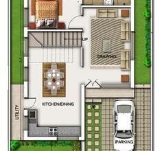 22x50-South -facing-house-plan